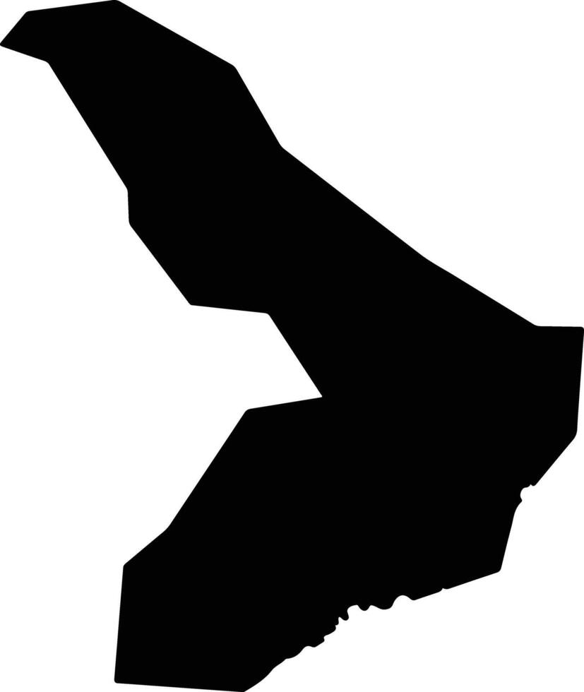 Tororo Uganda silhouette map vector