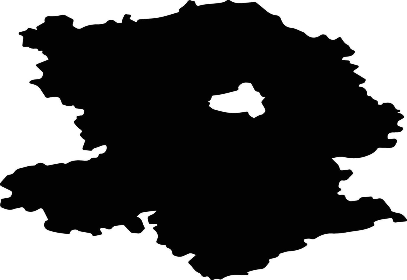 Torzhoksky District Russia silhouette map vector