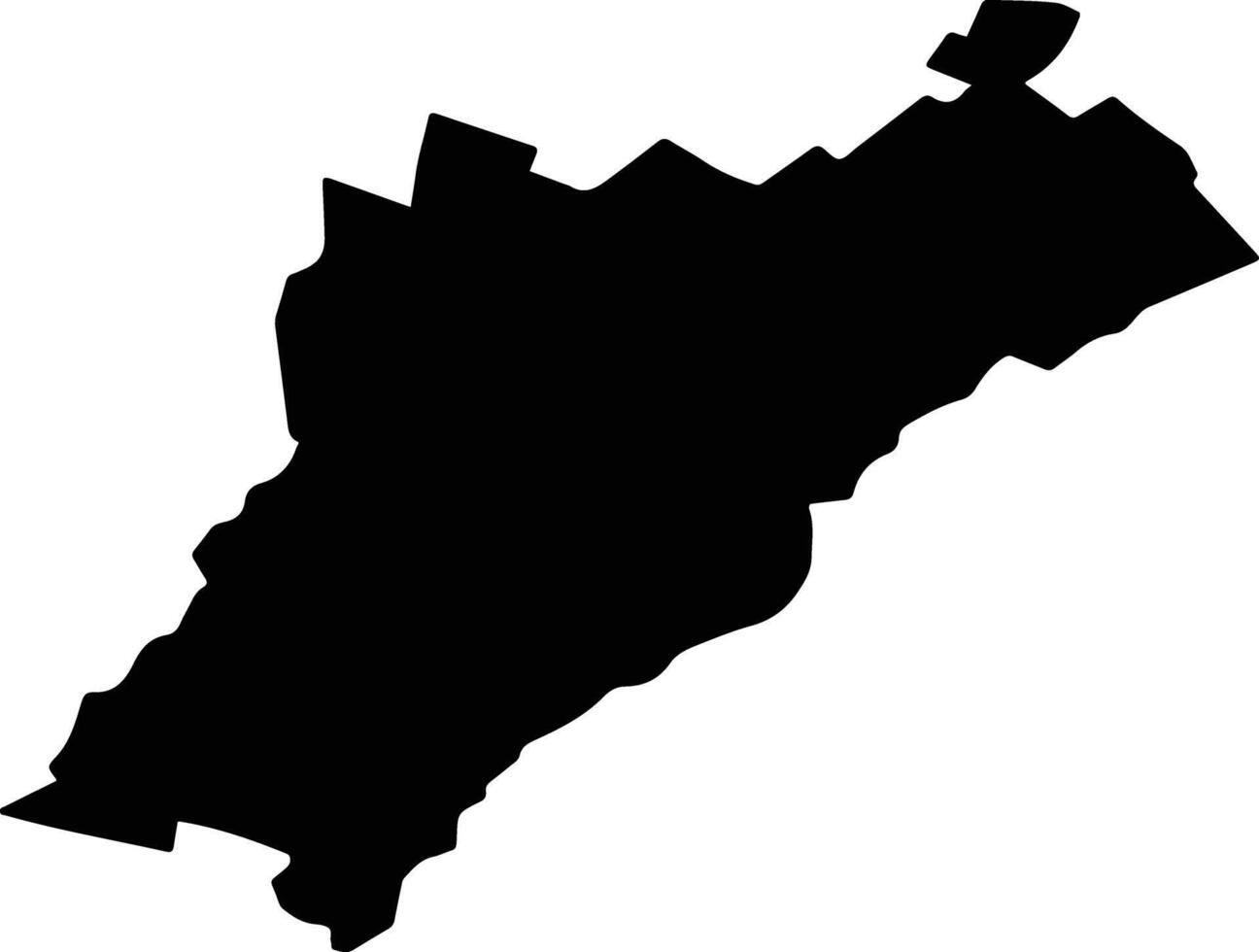 TOTESTI Romania silhouette map vector