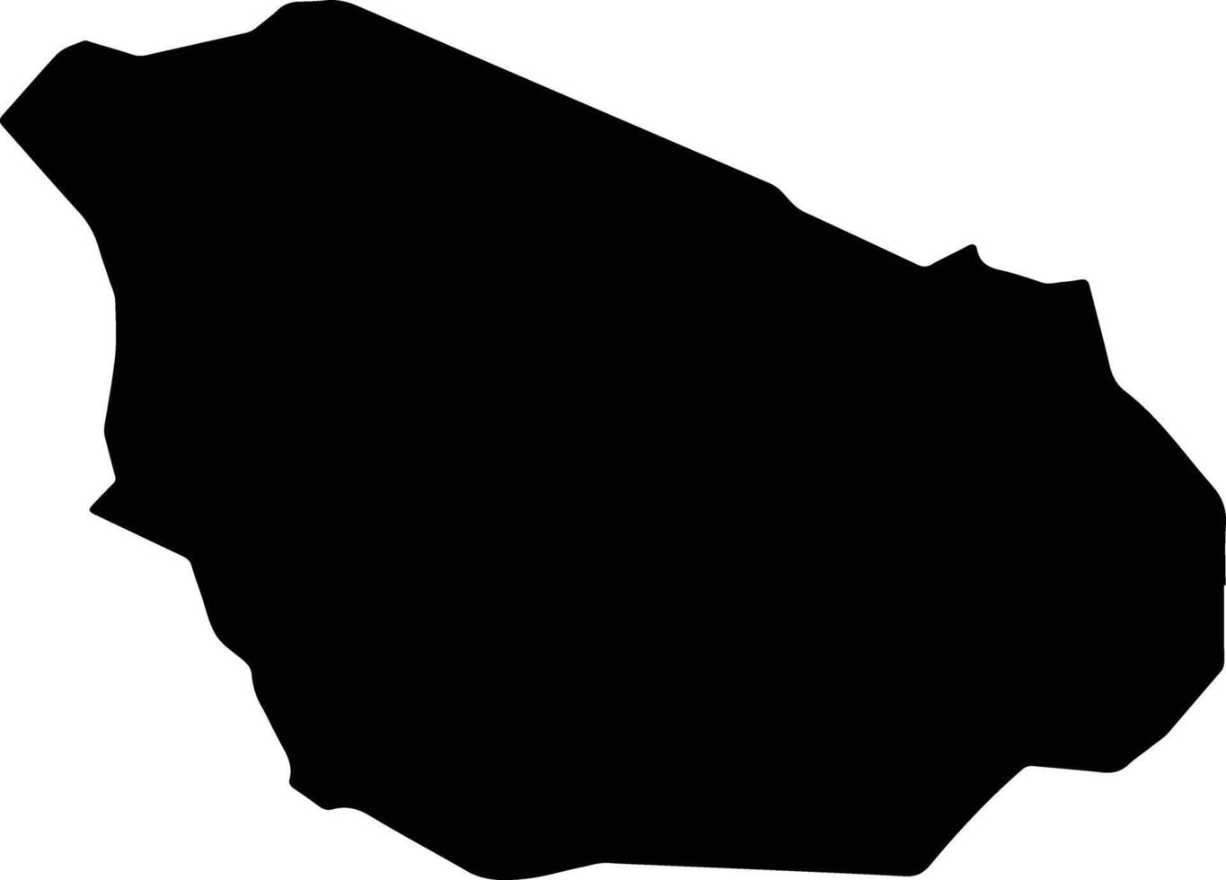 Tou Cochon Saint Lucia silhouette map vector