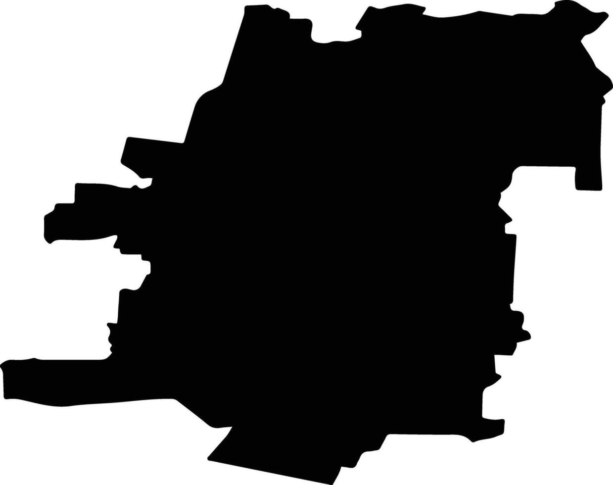 Totsky District Russia silhouette map vector
