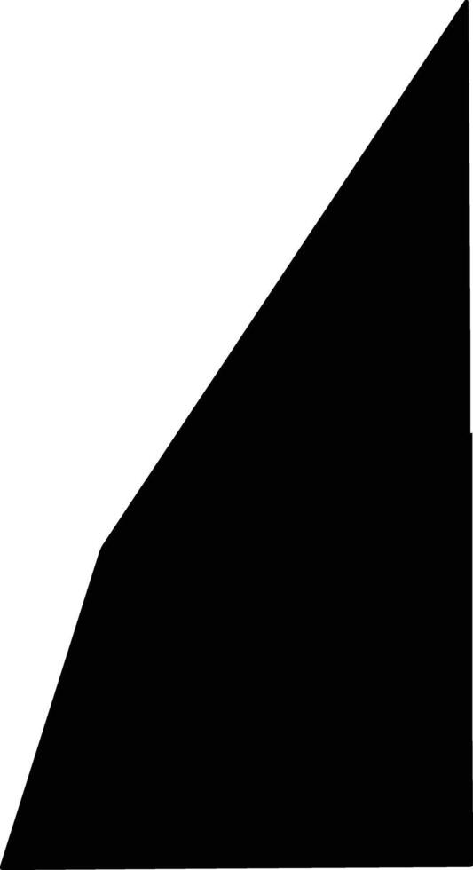Toujounine Mauritania silhouette map vector