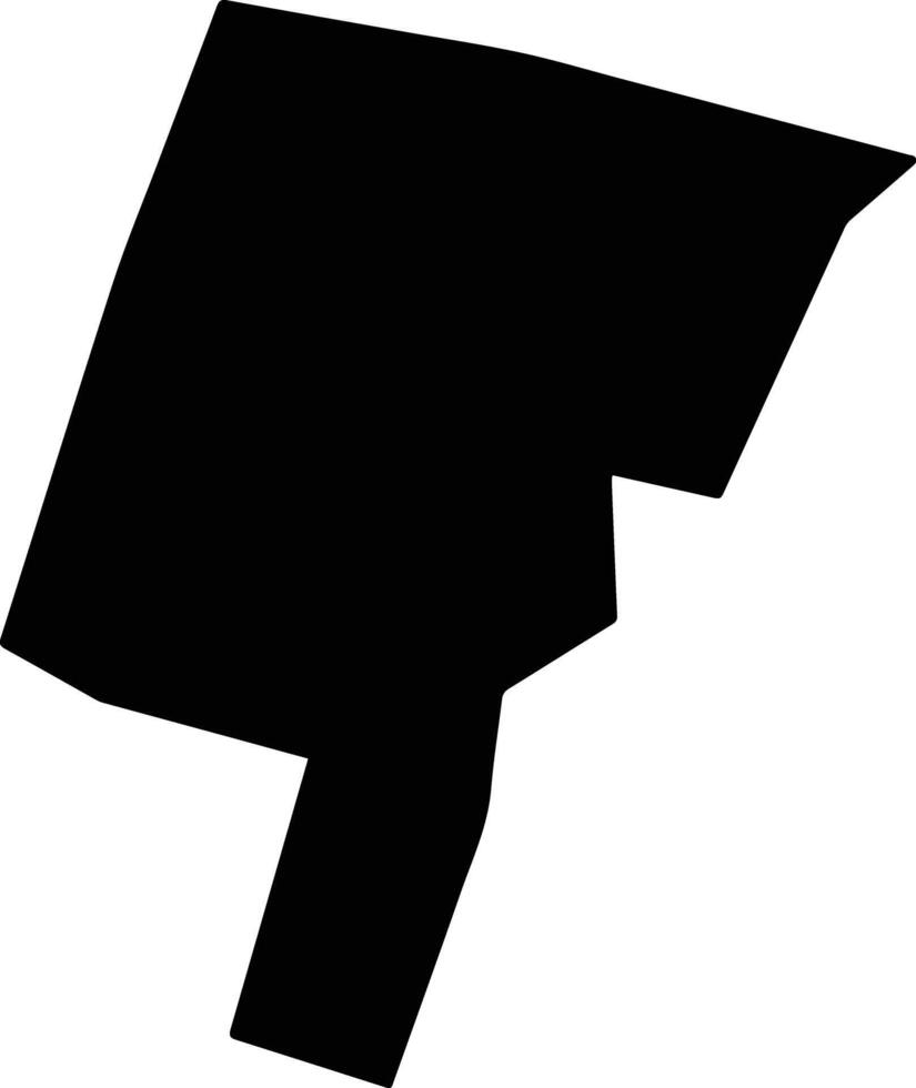 Tower Hill Jamaica silhouette map vector