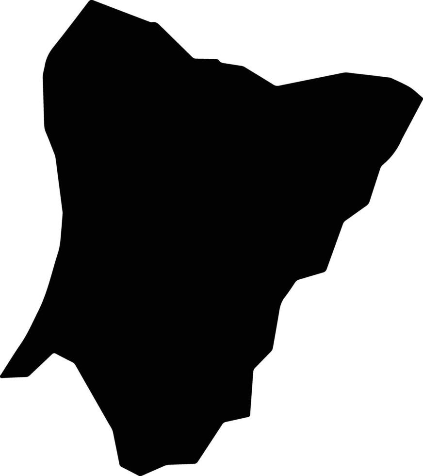 Tower Hill Moy Hall Jamaica silhouette map vector