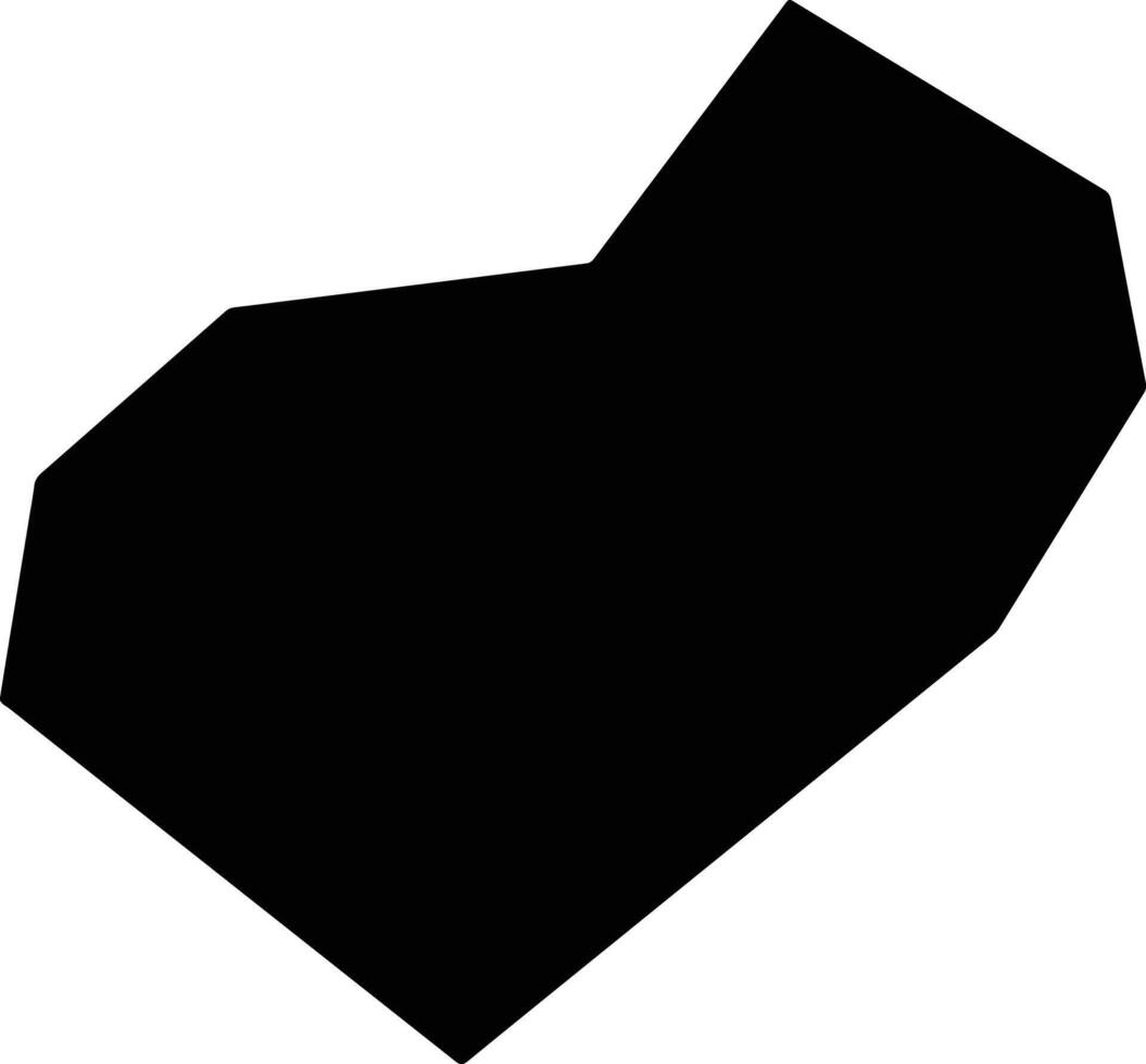 Toyoake Japan silhouette map vector