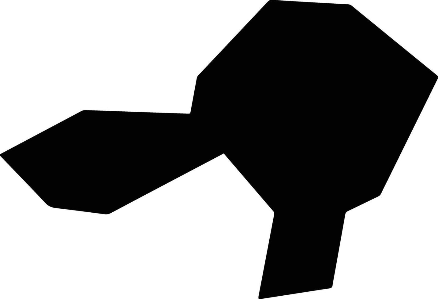 Toyono Japan silhouette map vector