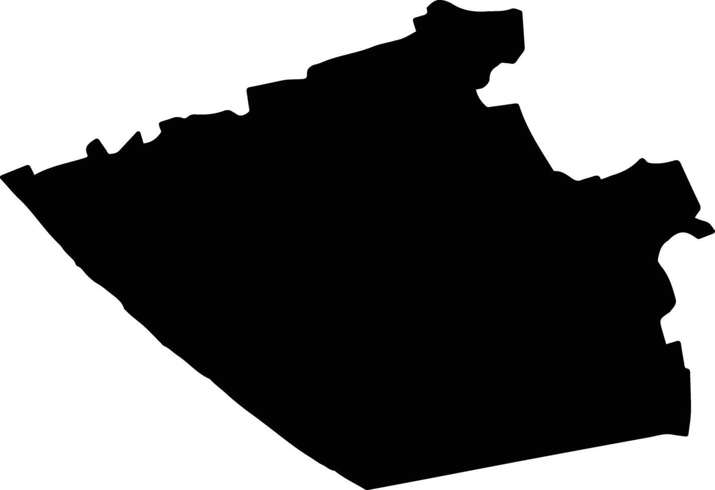 Tra Cu Vietnam silhouette map vector