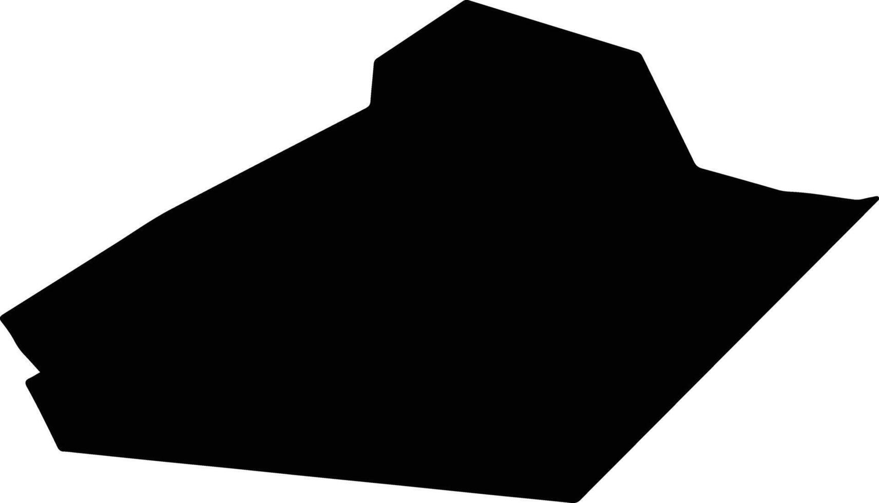 Trachoni Lemesou Cyprus silhouette map vector
