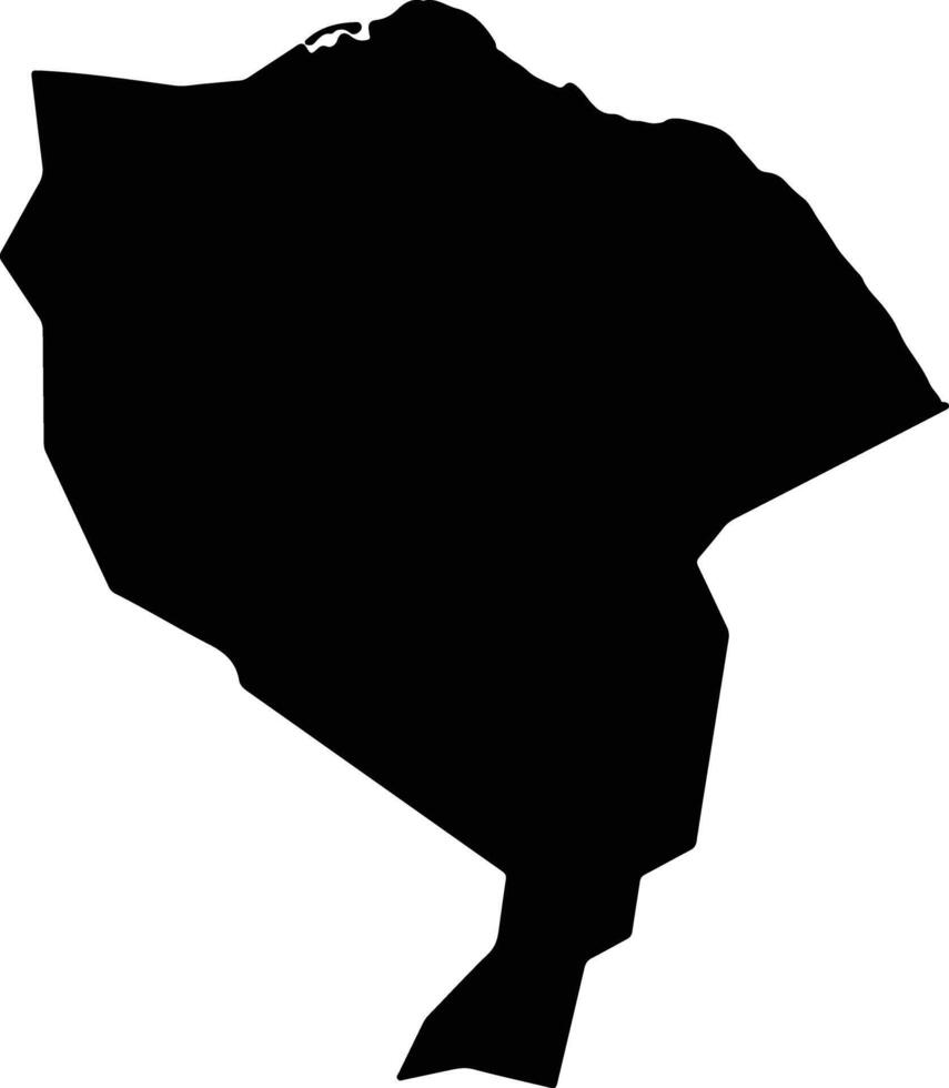 Trairi Brazil silhouette map vector