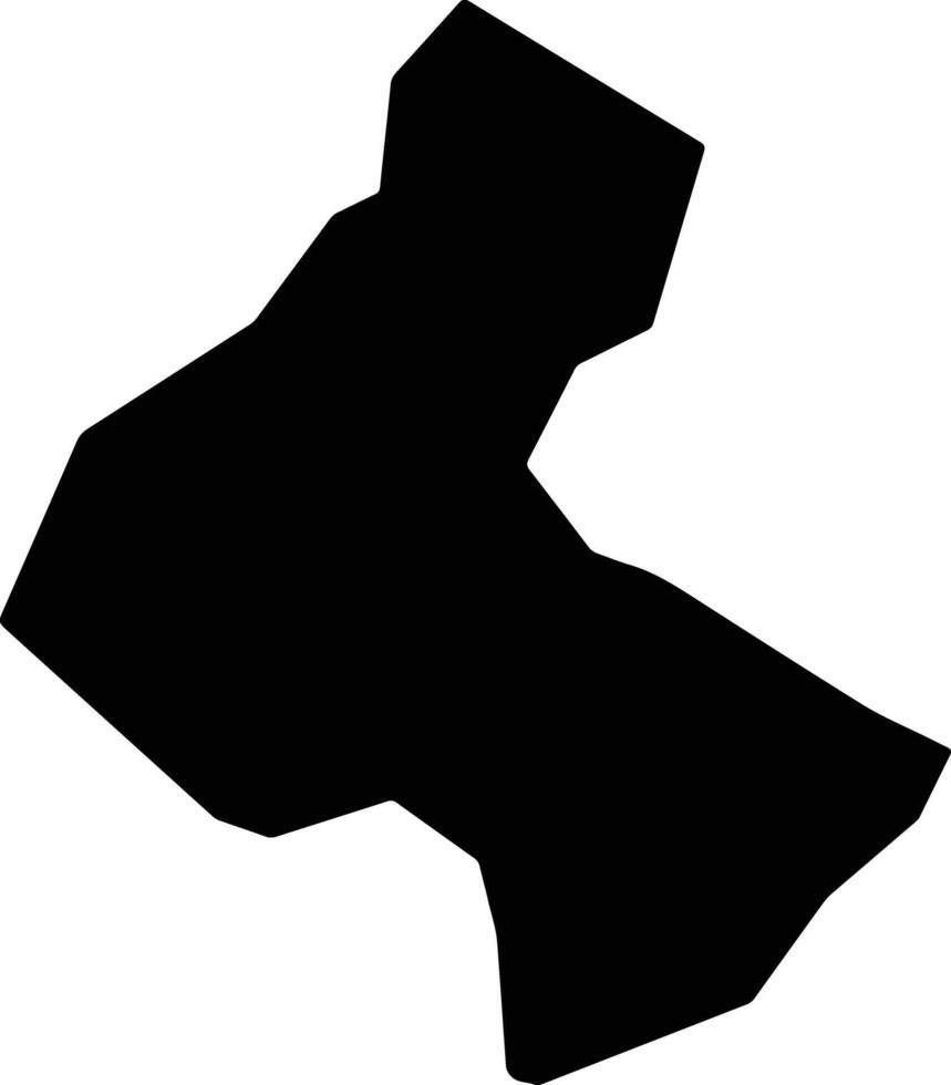 Traipu Brazil silhouette map vector