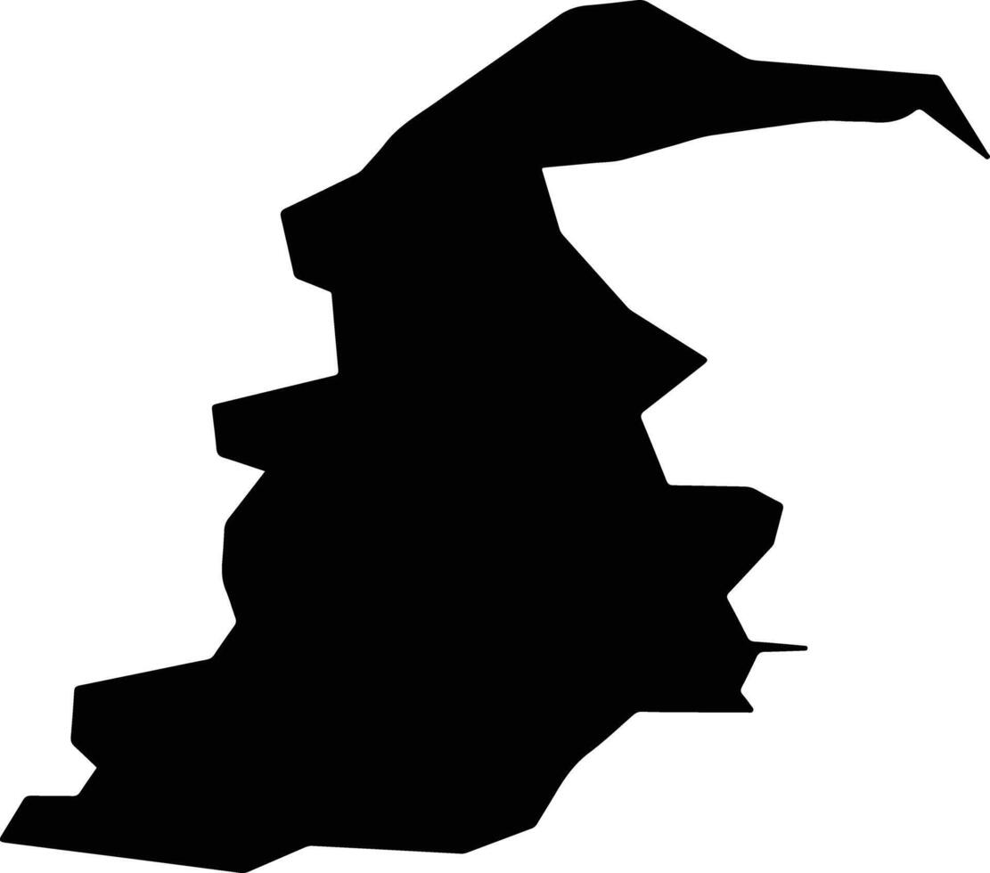 TRAMORE WATERFORD CITY WEST LEA 6 Ireland silhouette map vector