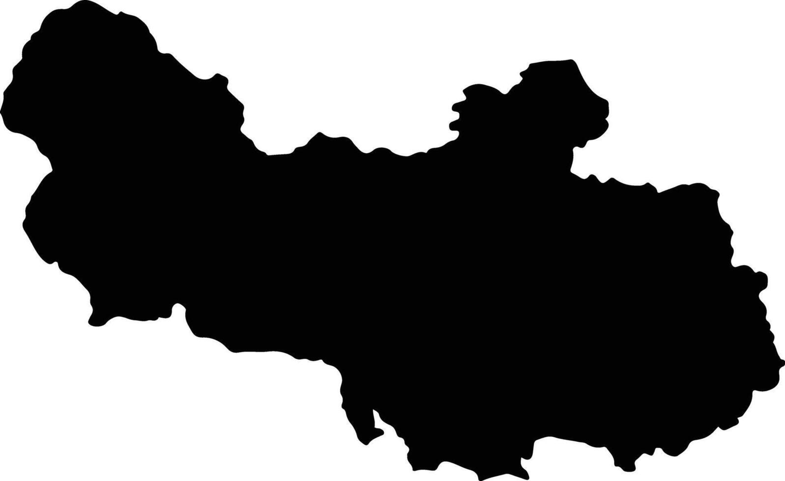 Trang Dinh Vietnam silhouette map vector