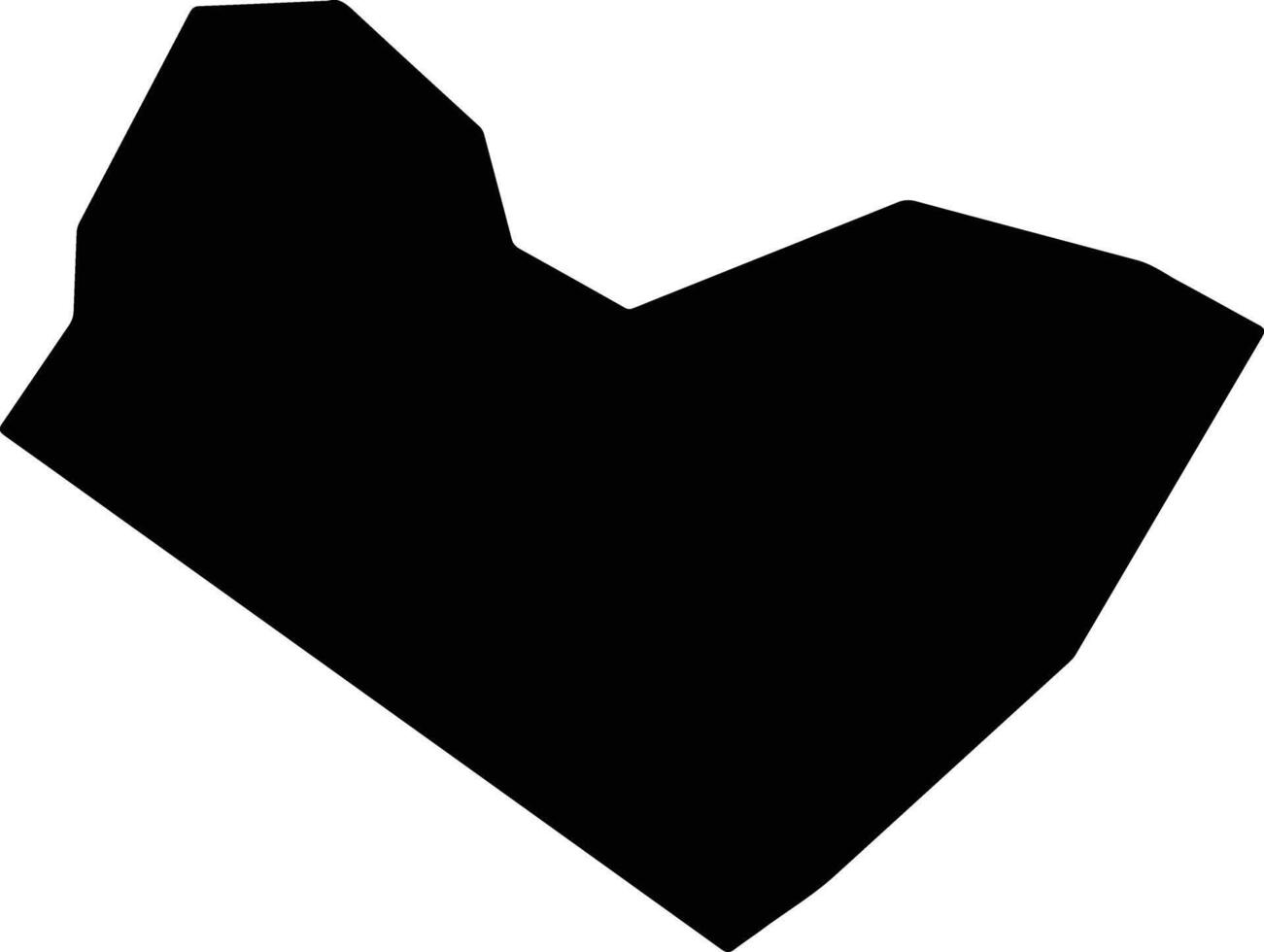 Travis United States silhouette map vector