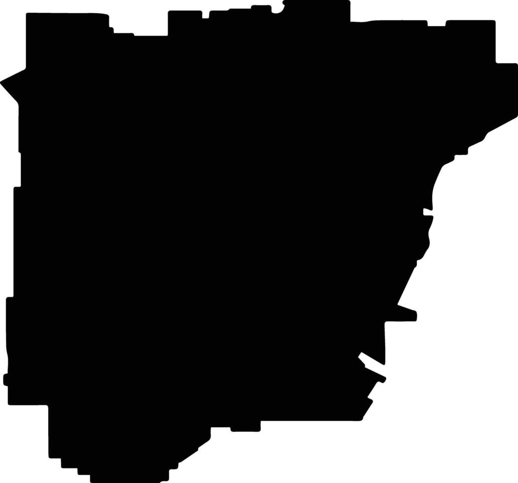 Trayning Australia silhouette map vector