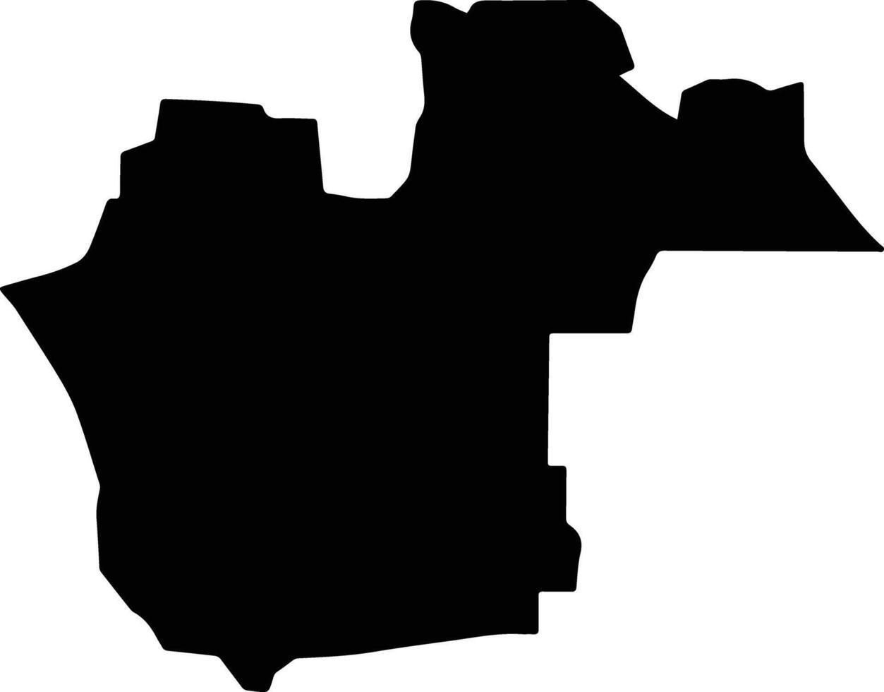 Treang Cambodia silhouette map vector