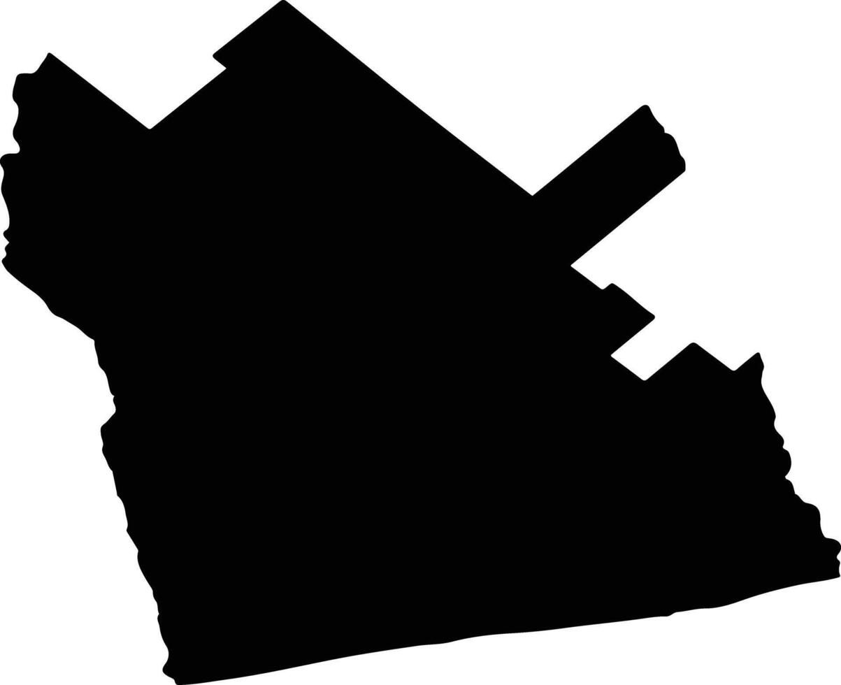 Tres Arroyos Argentina silhouette map vector