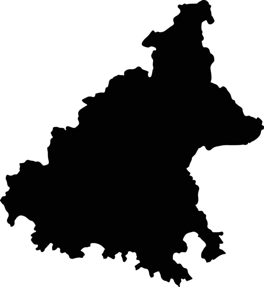Trenggalek Indonesia silhouette map vector