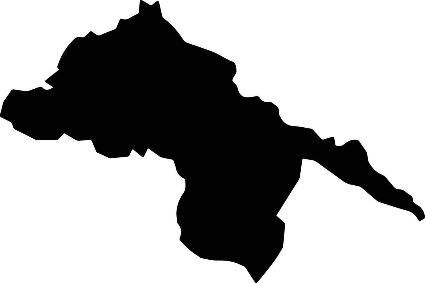 Tres Islas Uruguay silhouette map vector