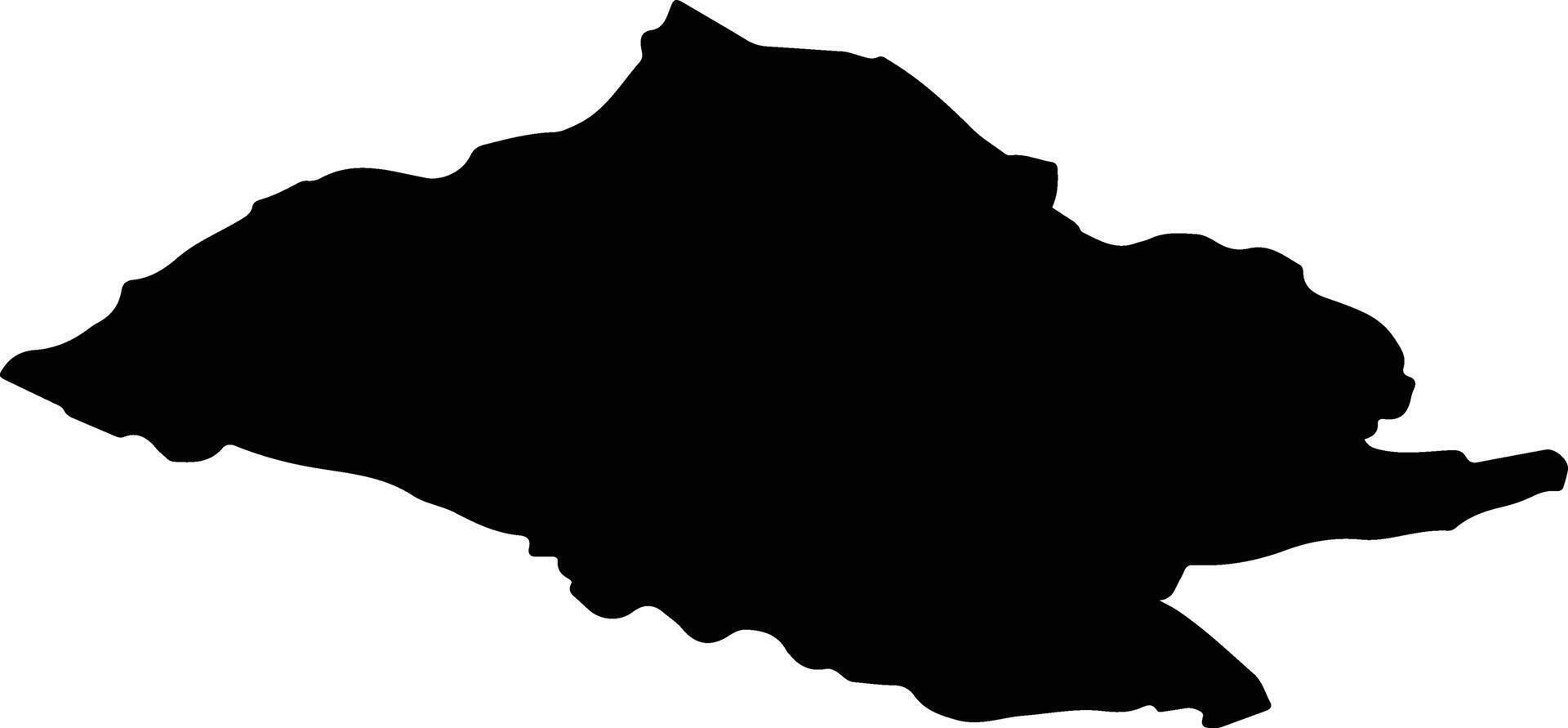 TREZNEA Romania silhouette map vector