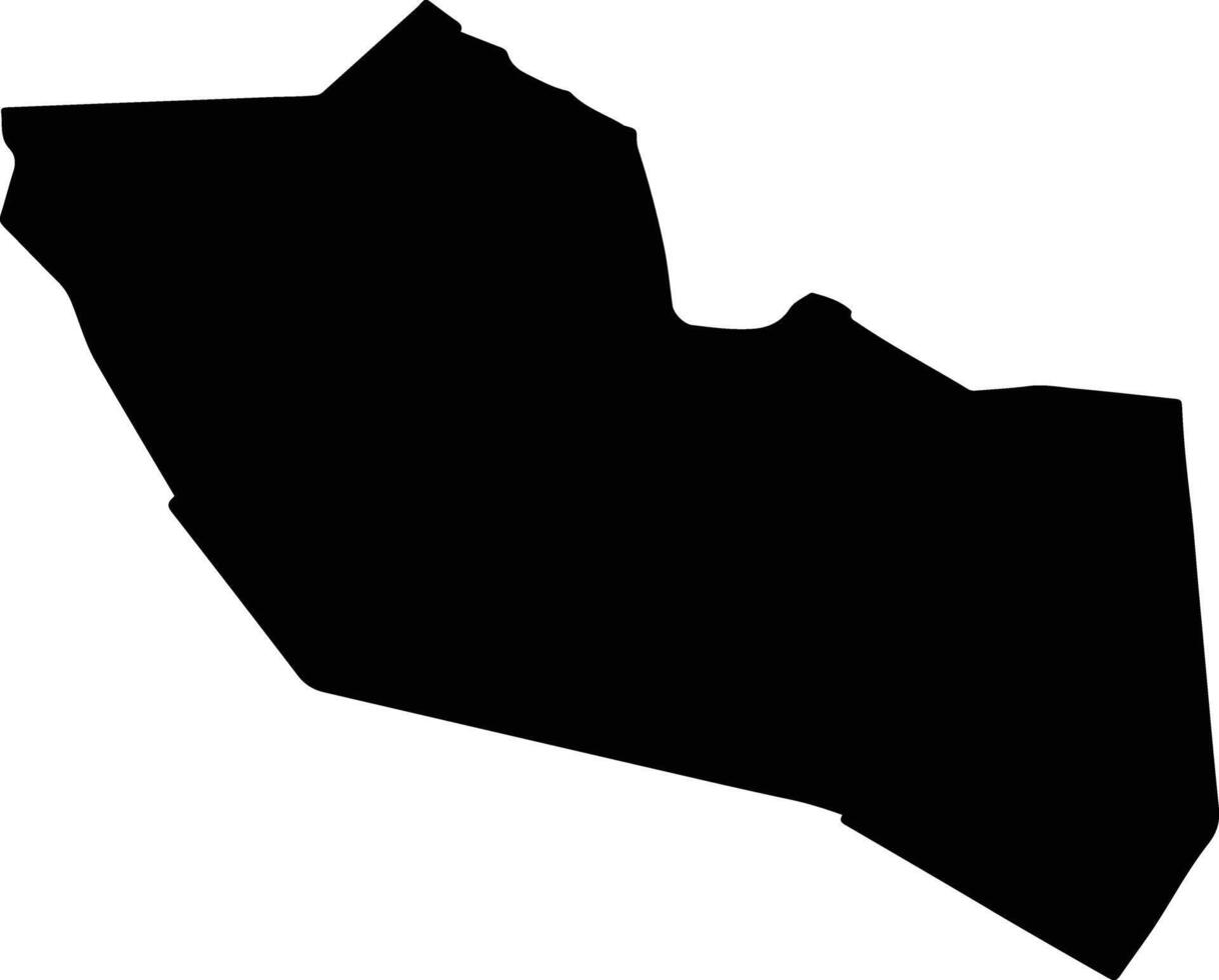 Tri Ton Vietnam silhouette map vector