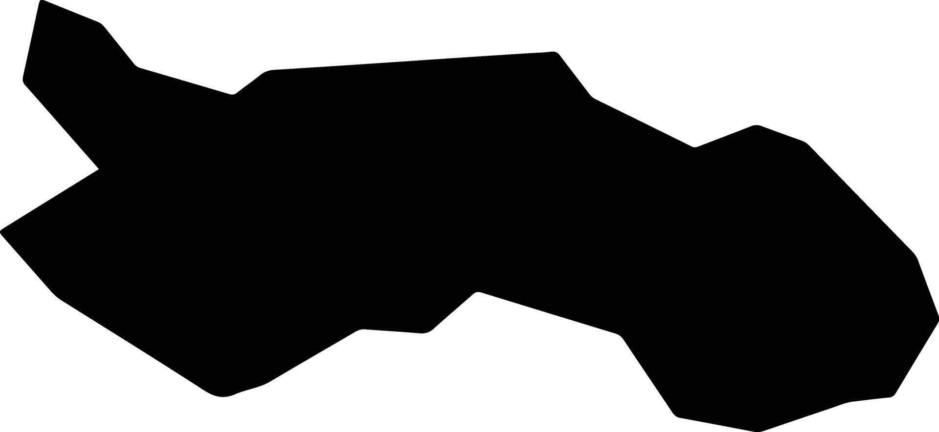 Trindade do Sul Brazil silhouette map vector
