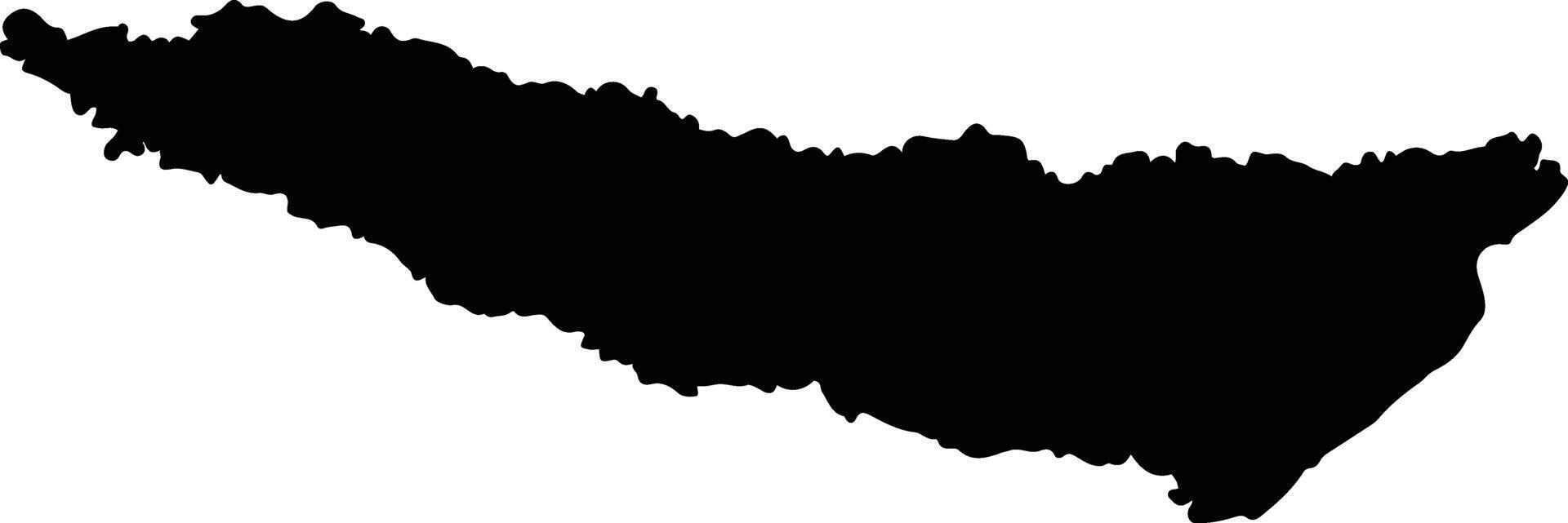 Trinidad Colombia silhouette map vector