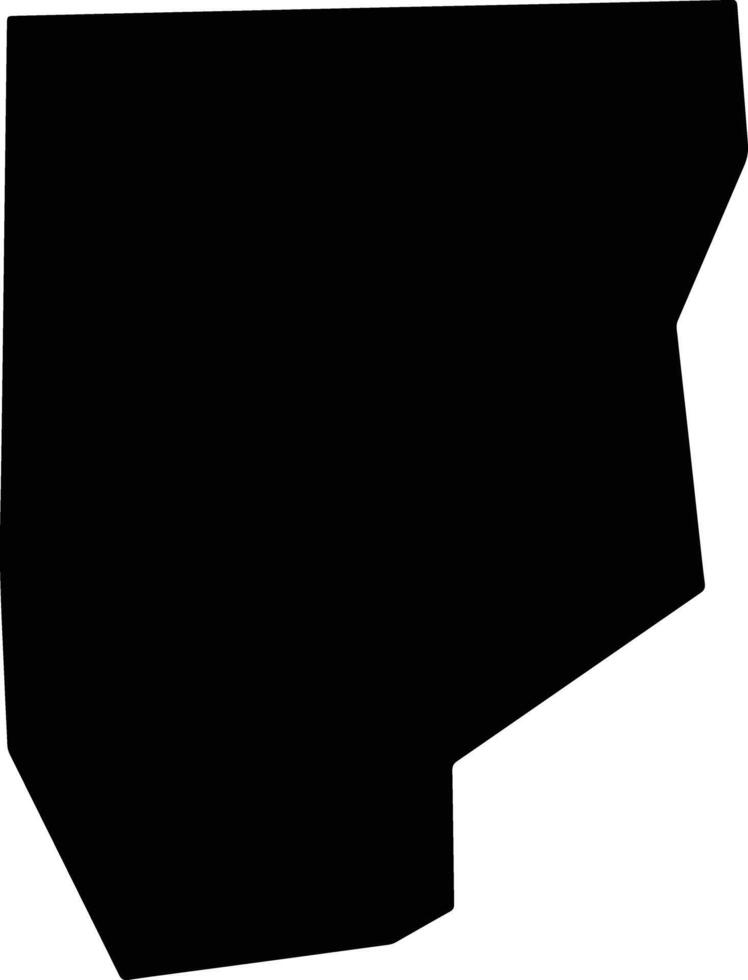 Trizidela do Vale Brazil silhouette map vector