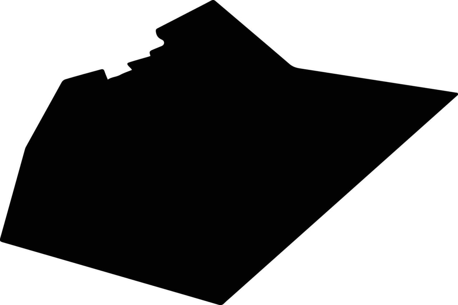 Troitske Ukraine silhouette map vector