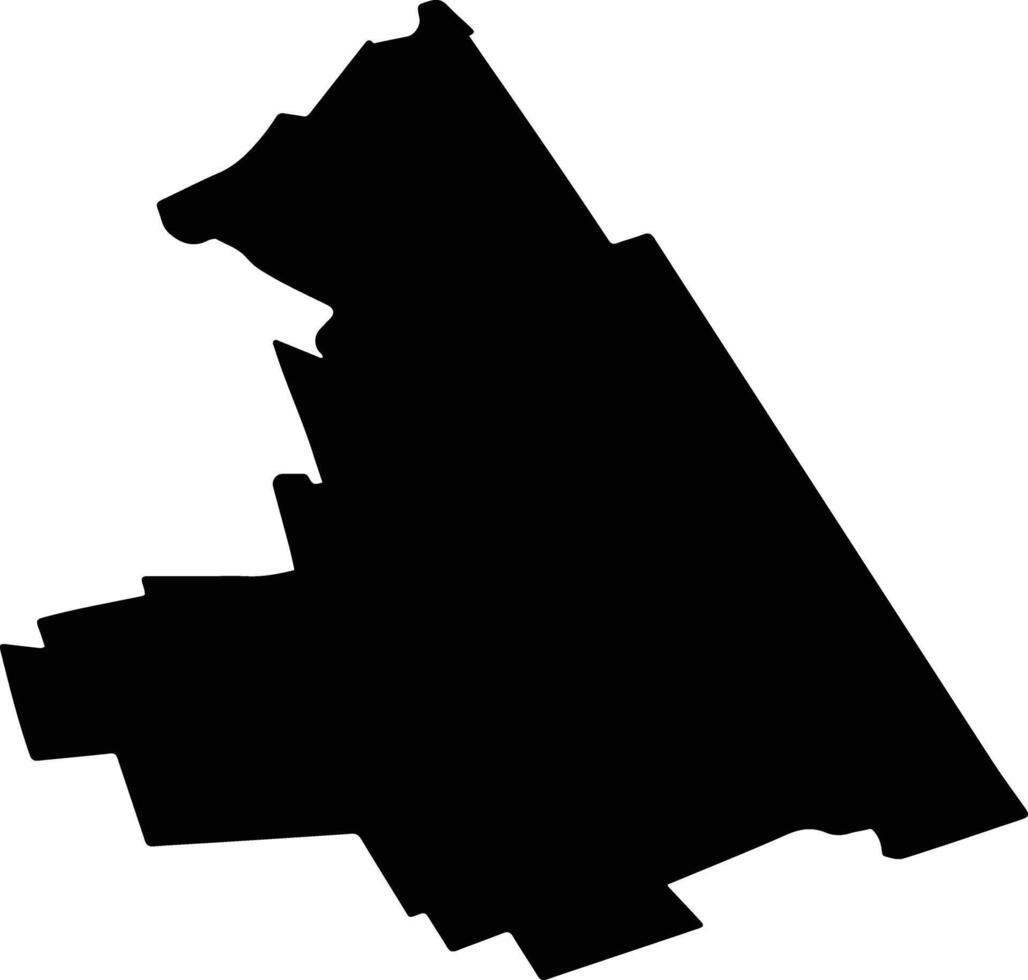 TROIANUL Romania silhouette map vector