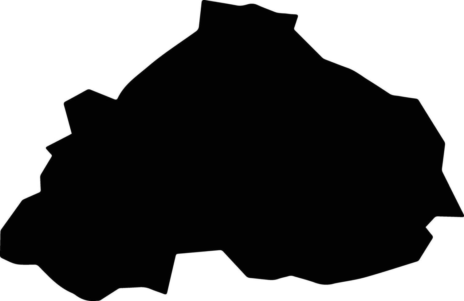 Trnovska vas Slovenia silhouette map vector