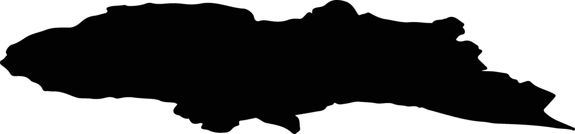 Trondheim nor Norway silhouette map vector