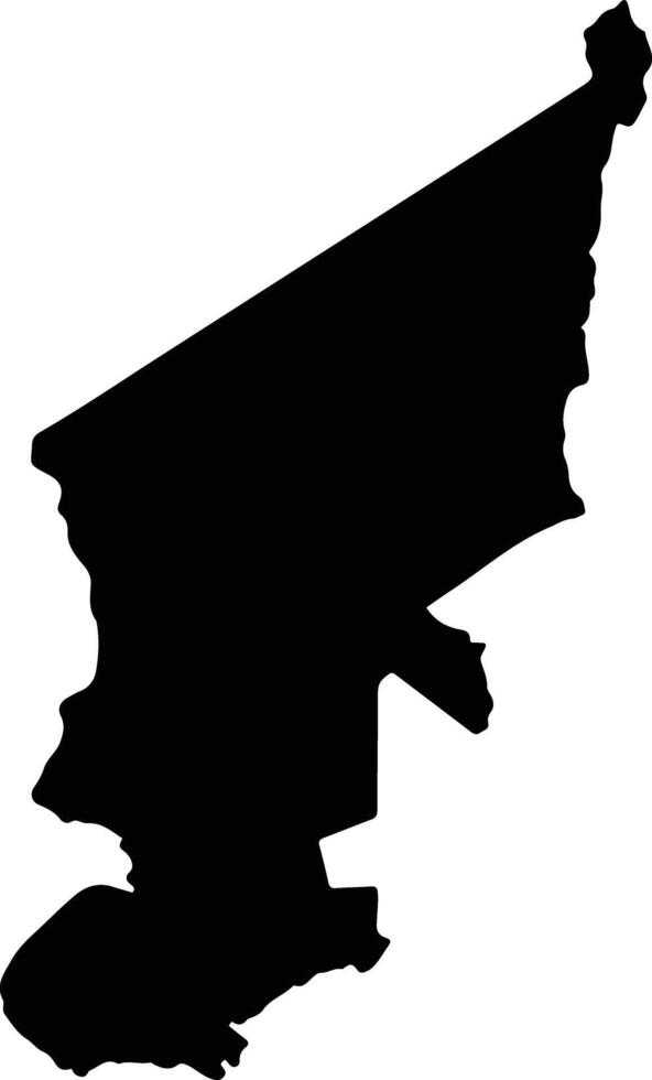 Troy Jamaica silhouette map vector