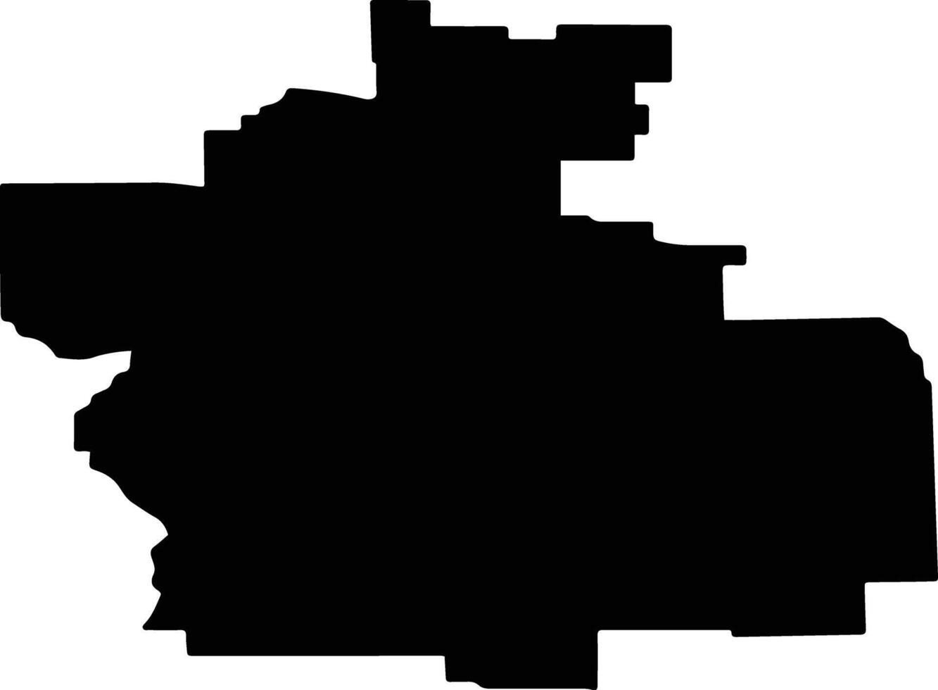 Trunovsky District Russia silhouette map vector