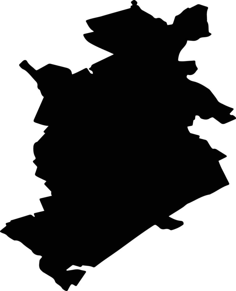 TRUSESTI Romania silhouette map vector