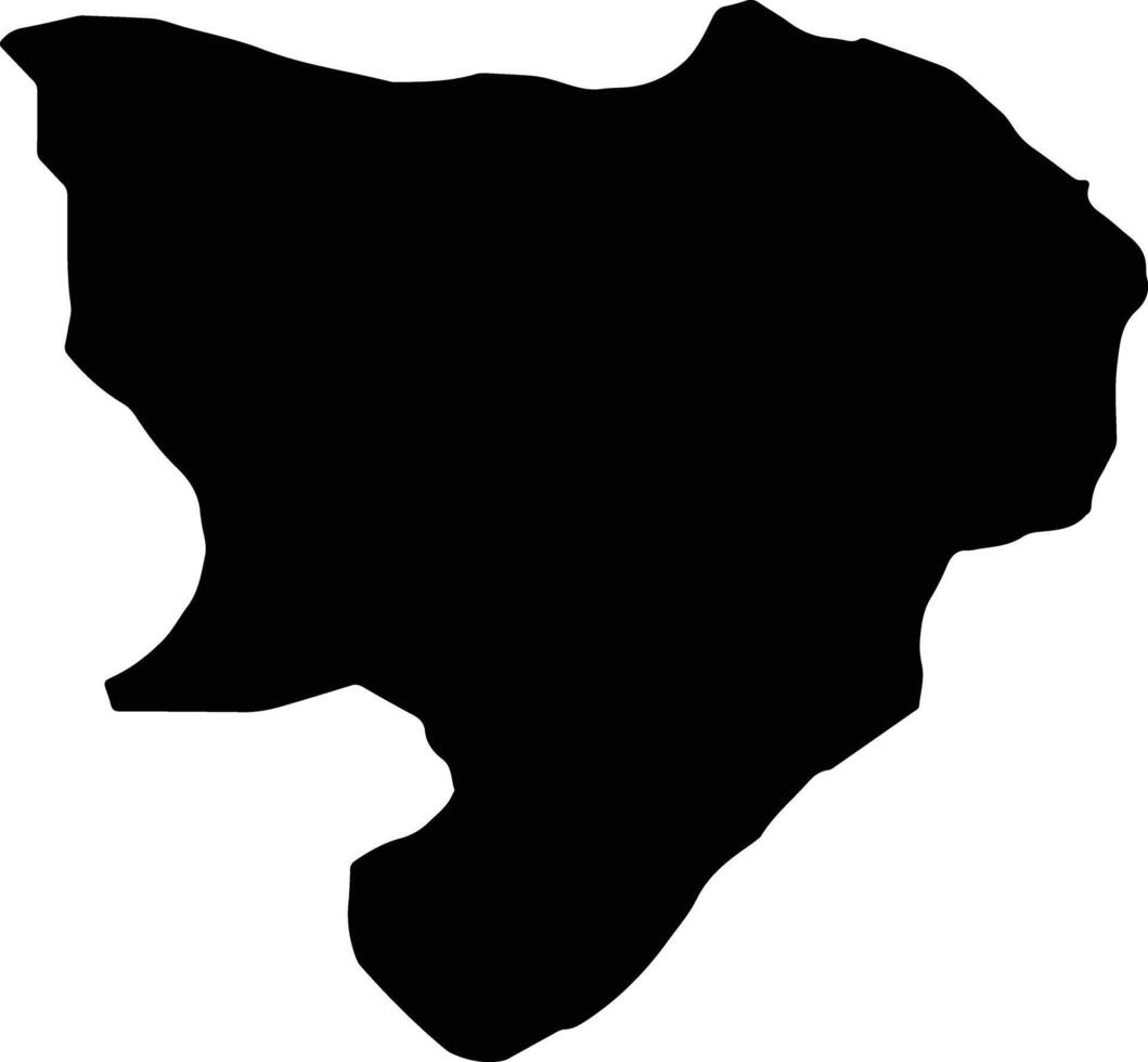 Tsalenjikha Georgia silhouette map vector