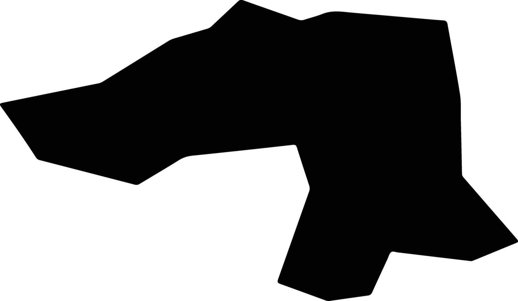 Tsakistra Cyprus silhouette map vector