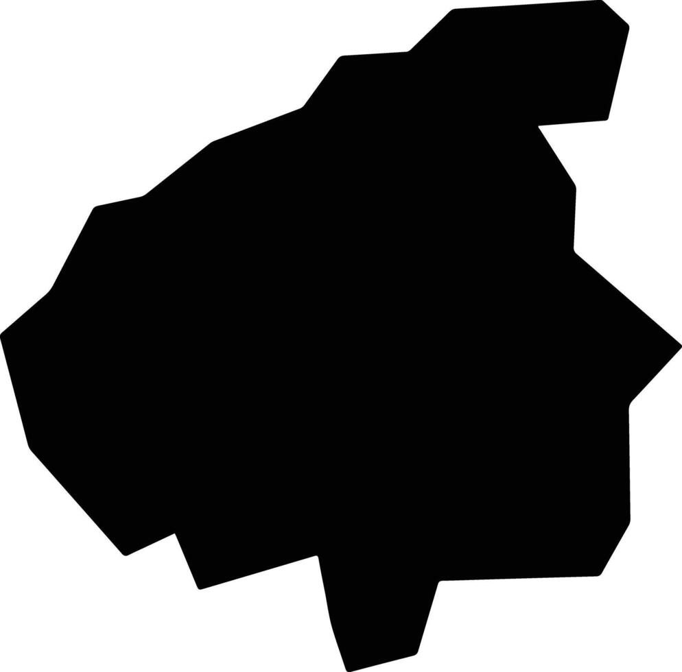 Tsanyawa Nigeria silhouette map vector