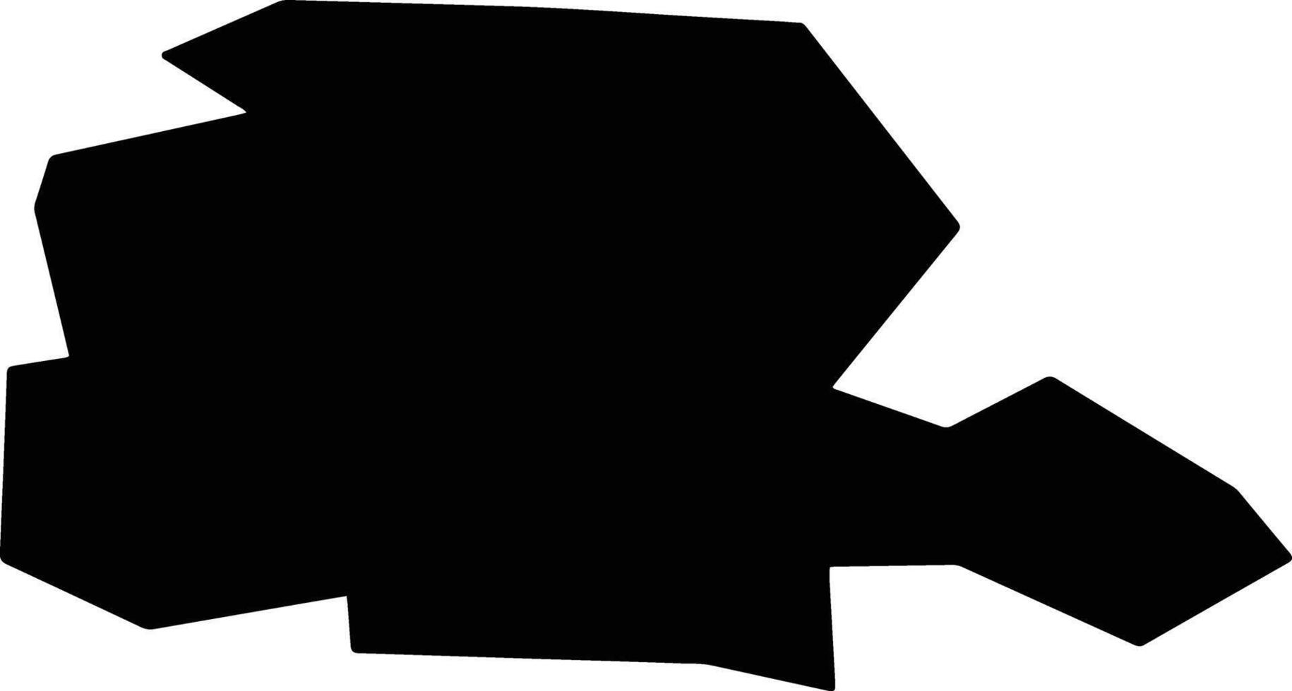Tselinniy Kazakhstan silhouette map vector