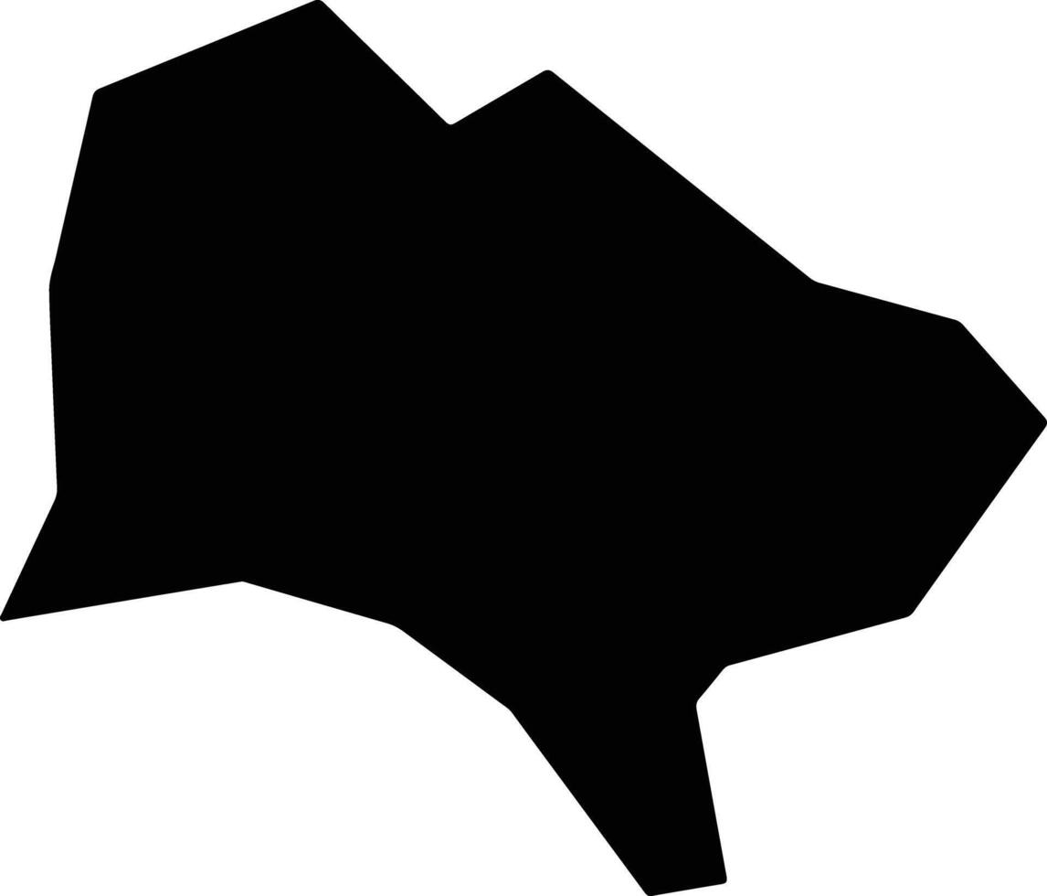 Tsholingkhor Bhutan silhouette map vector