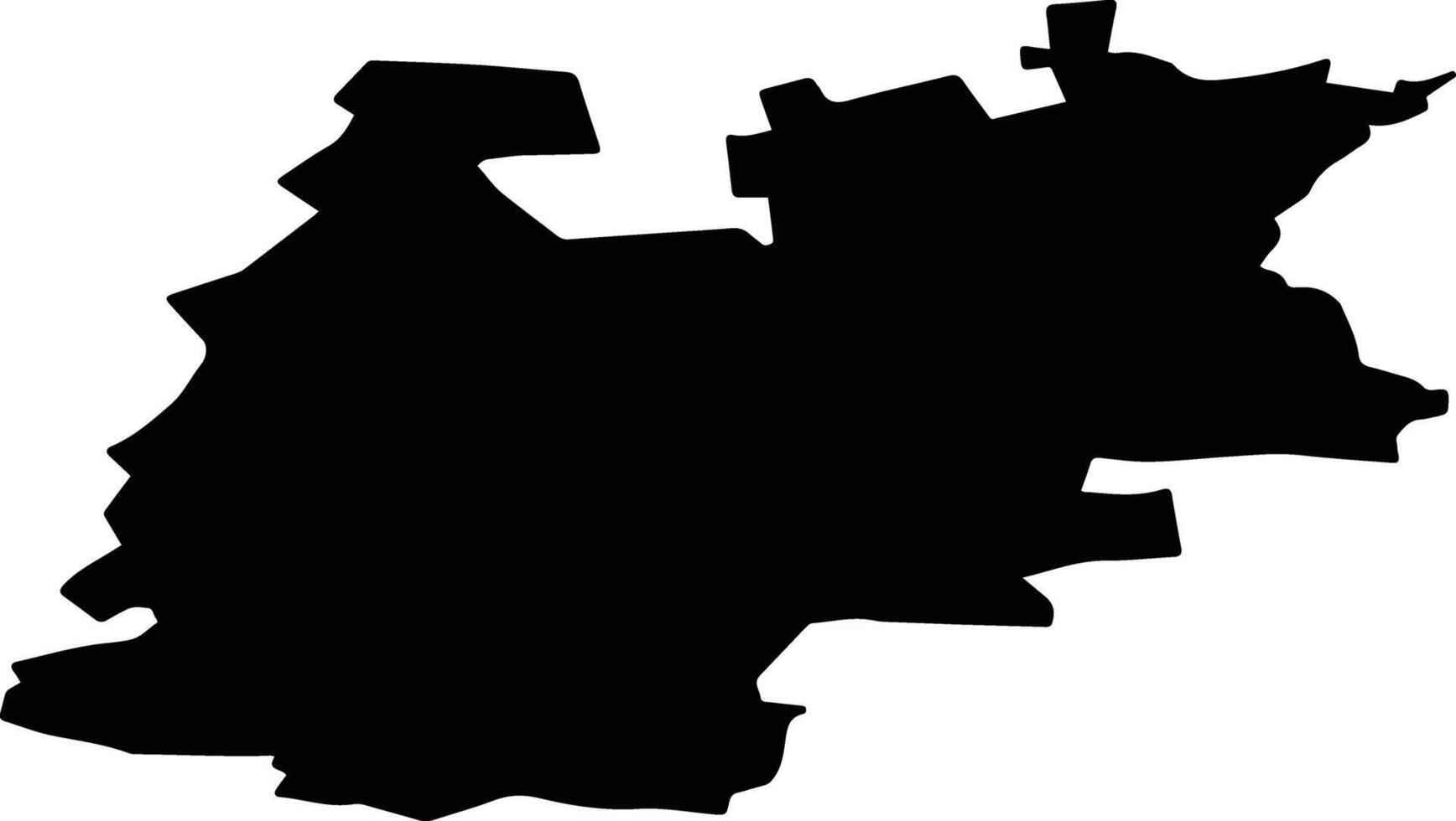 Tsilninsky District Russia silhouette map vector