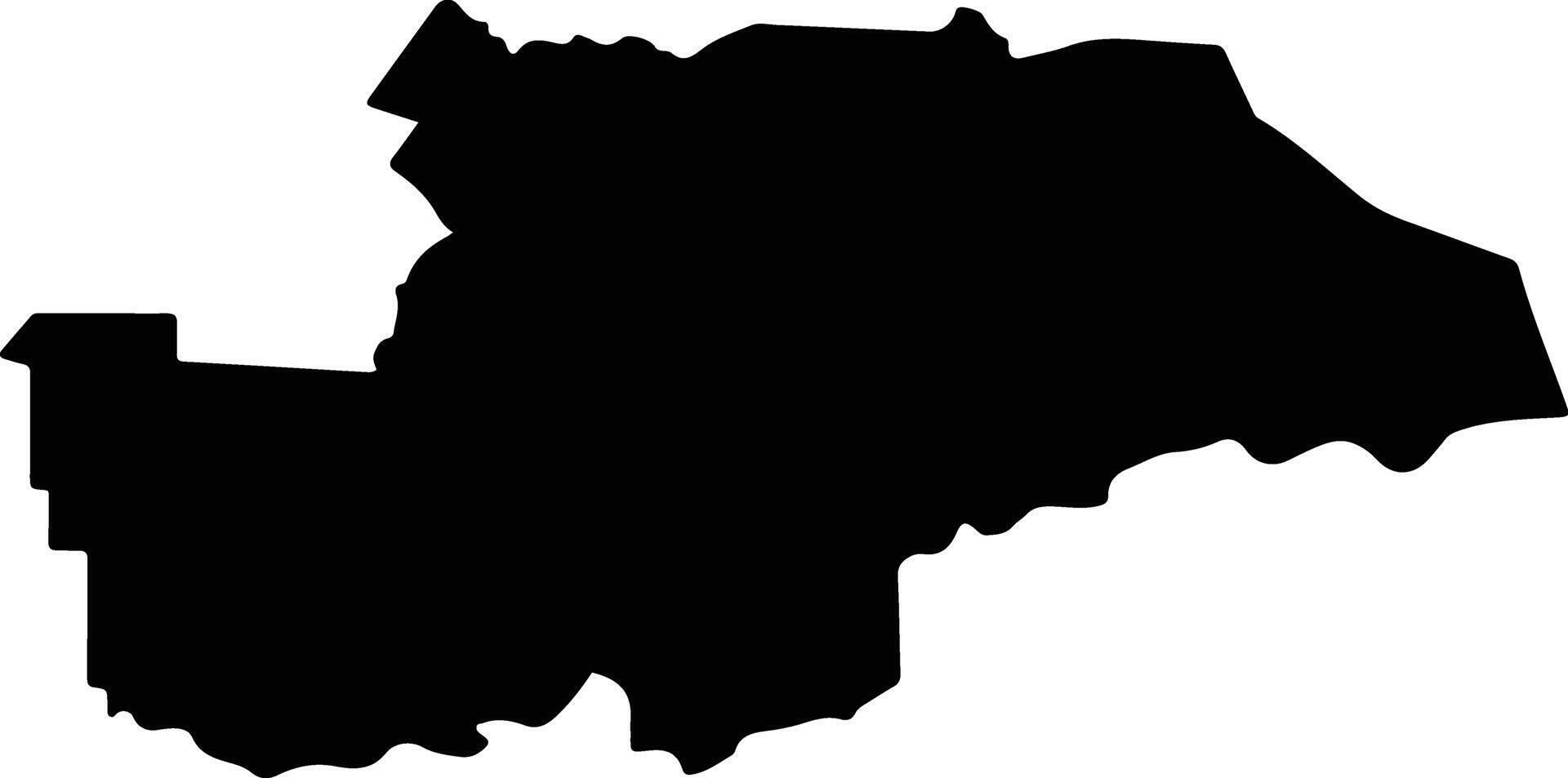 Tsimlyansky District Russia silhouette map vector