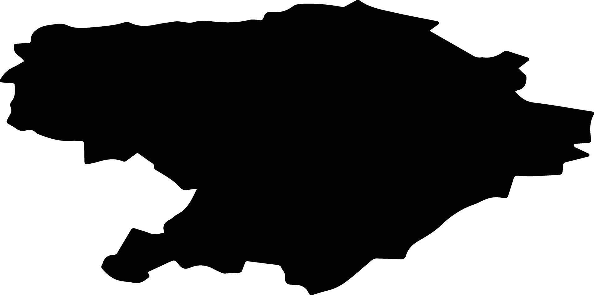 Tsivilsky District Russia silhouette map vector