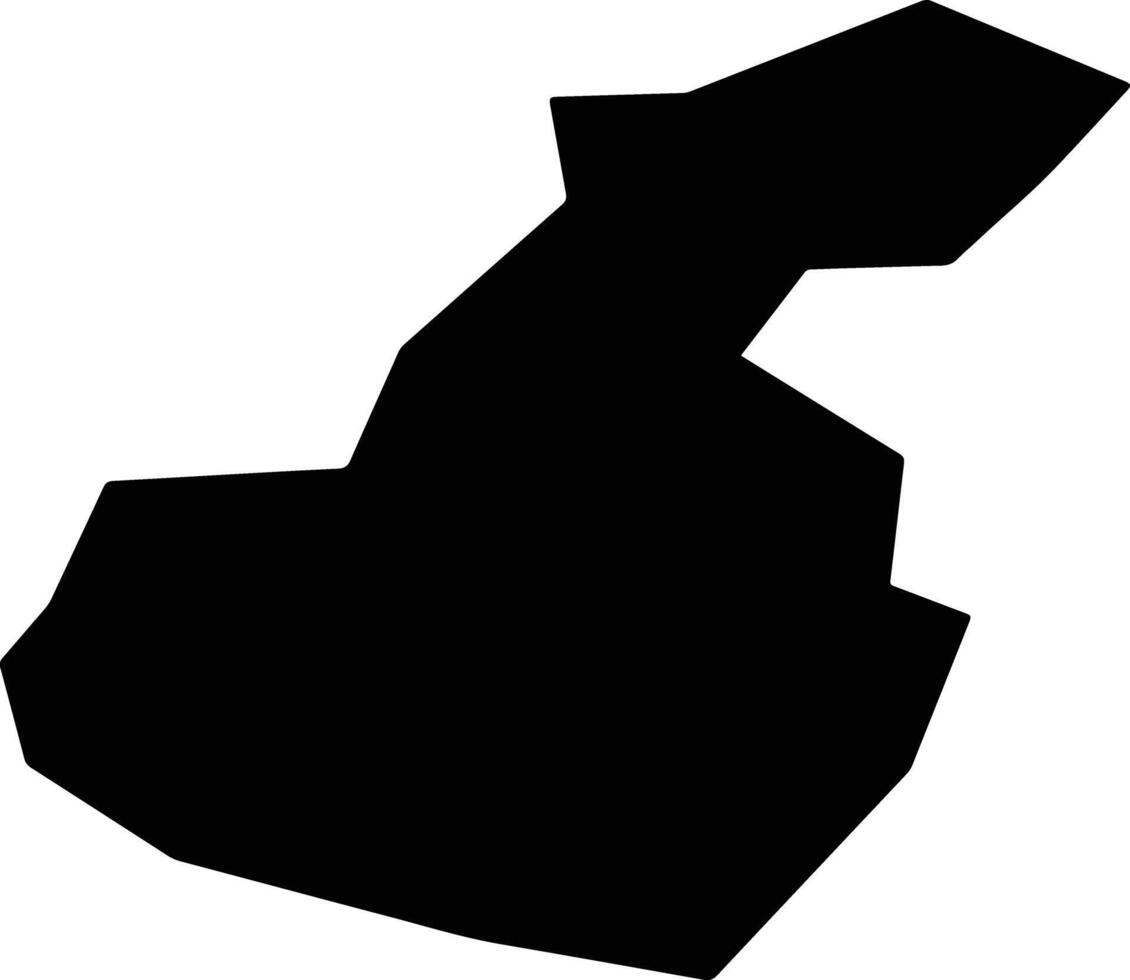 Tsubata Japan silhouette map vector