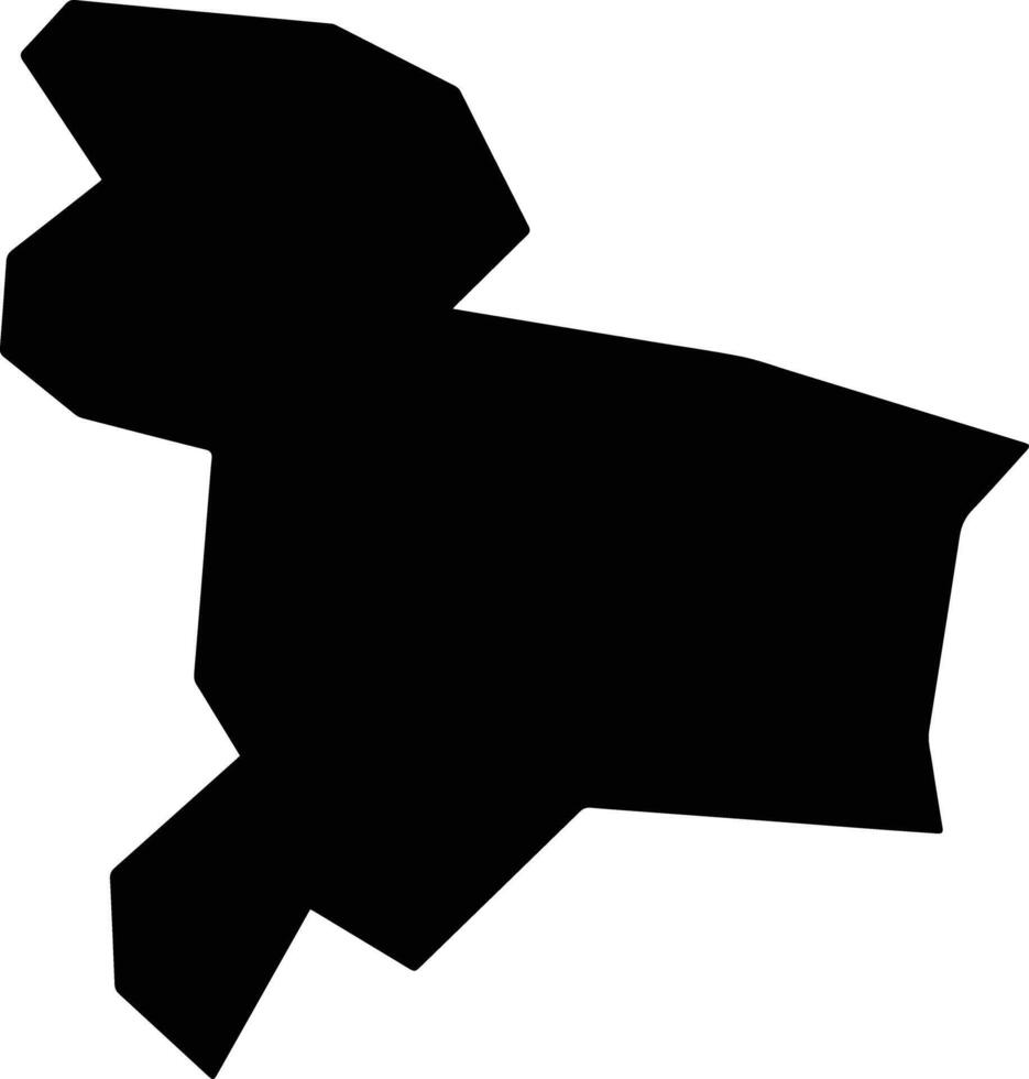 Tsuchiura Japan silhouette map vector