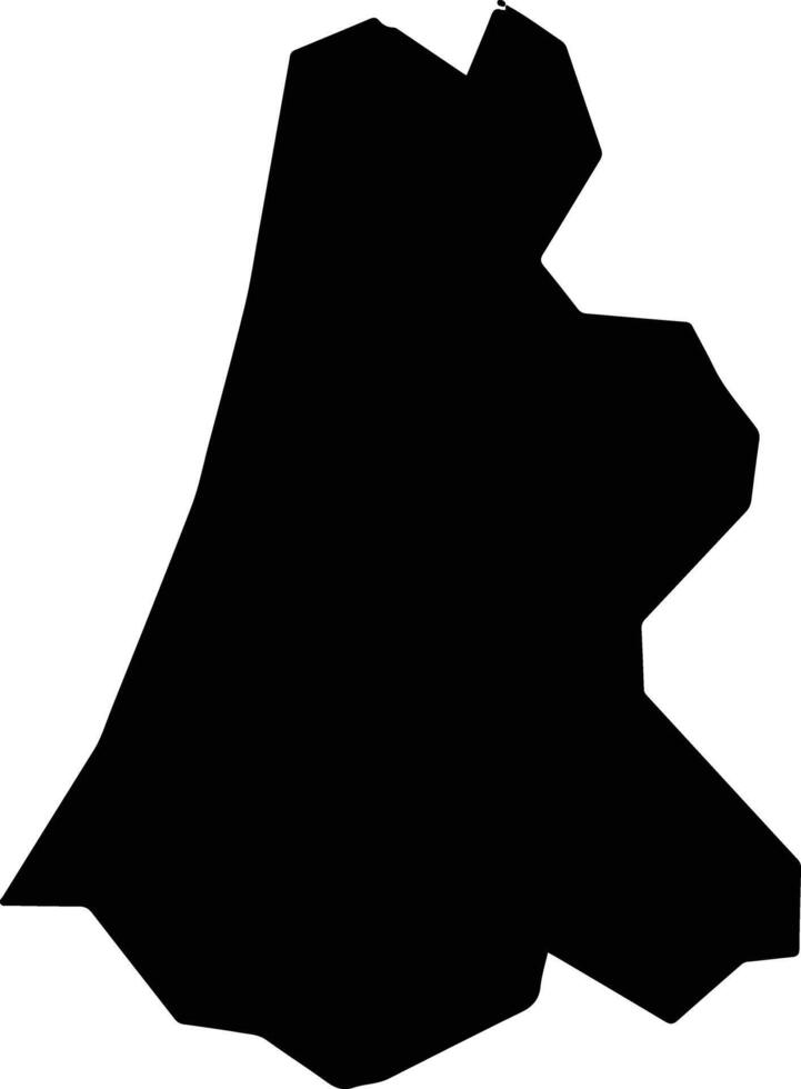 Tsugaru Japan silhouette map vector