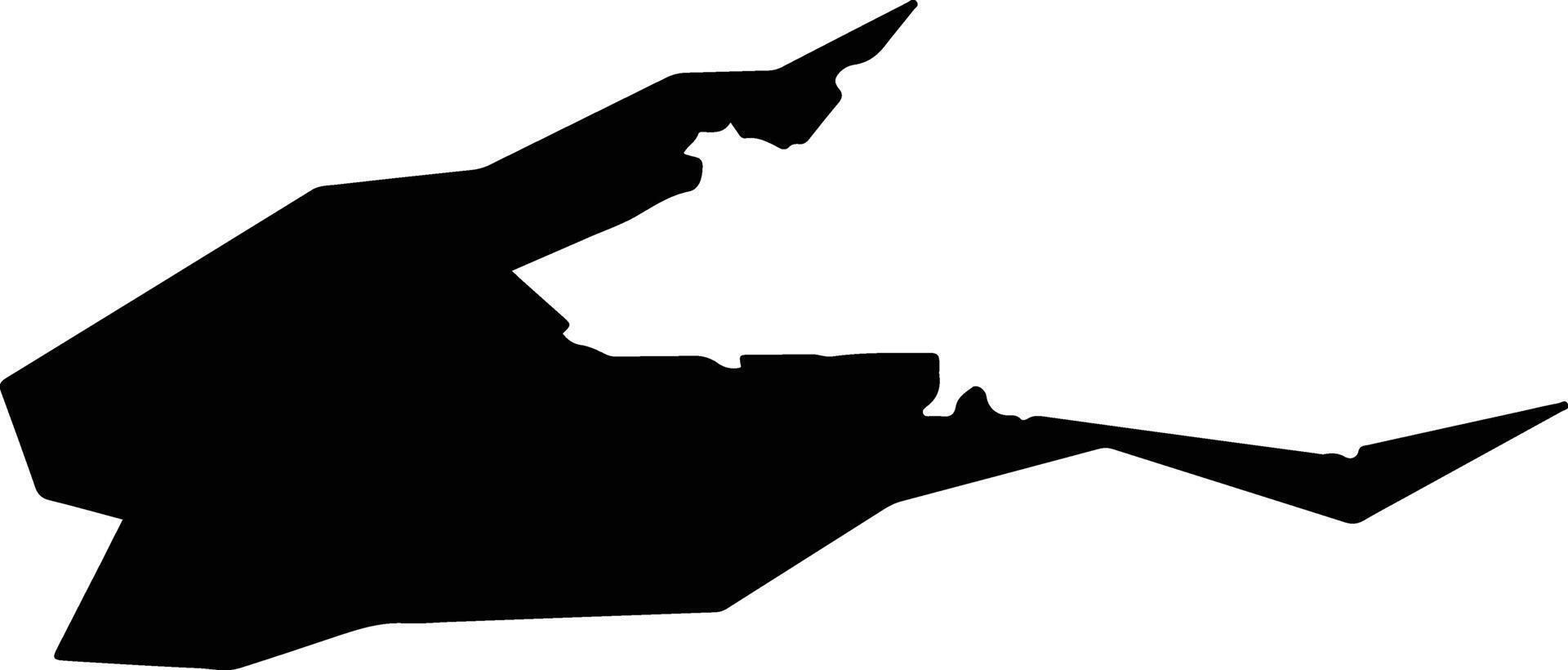 Tsukumi Japan silhouette map vector