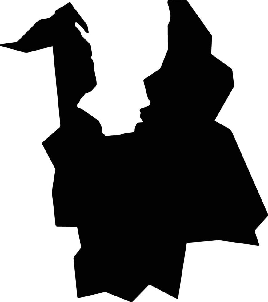 Tsuruga Japan silhouette map vector