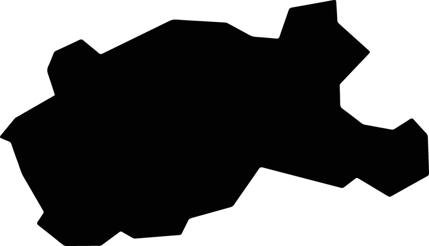 Tsuwano Japan silhouette map vector
