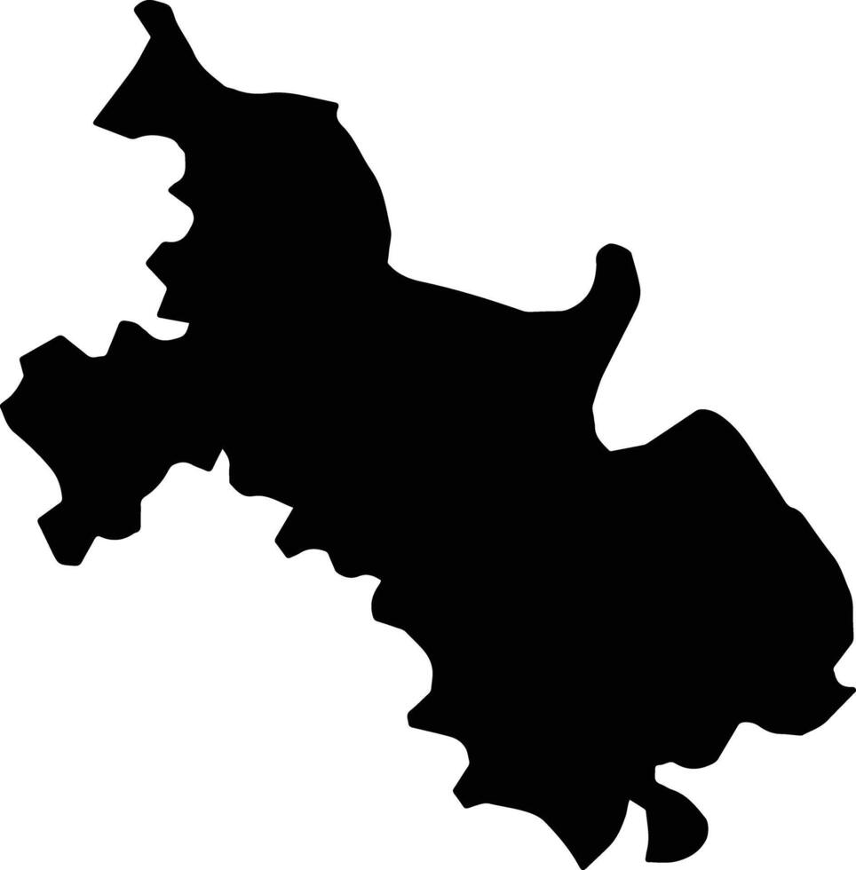 Tu Ky Vietnam silhouette map vector