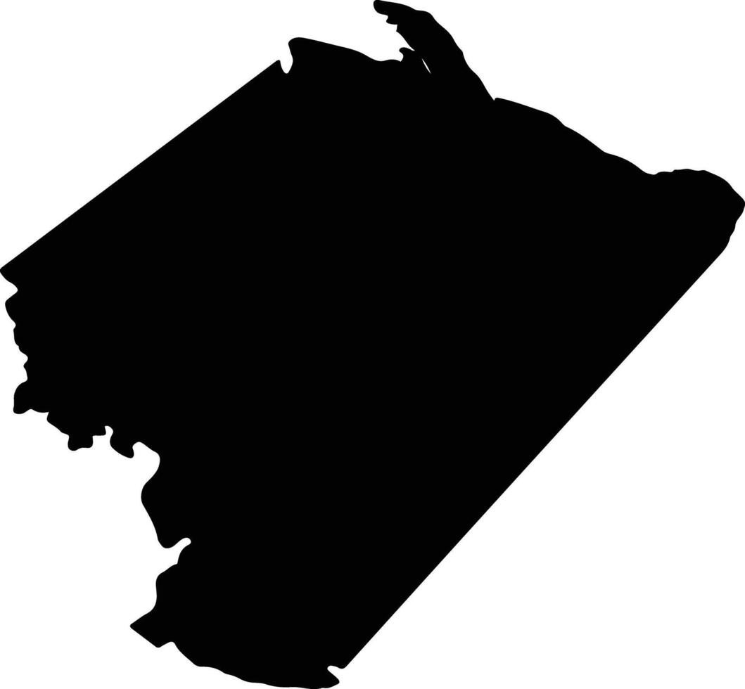 Tucupita Venezuela silhouette map vector